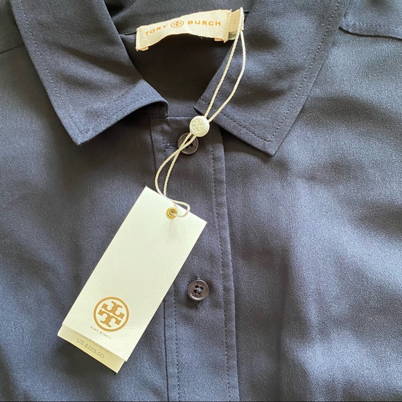 Tory Burch size 2 long sleeve blouse - Picture 4 of 6